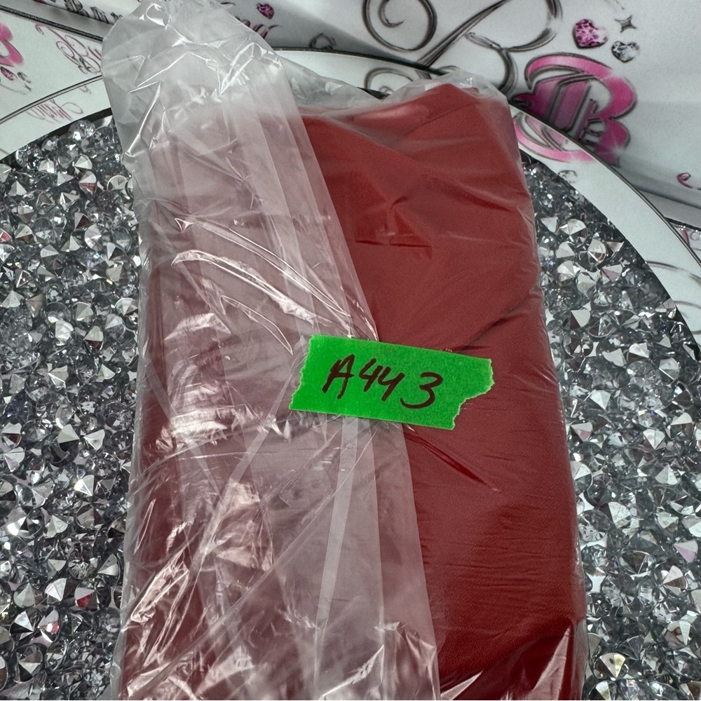Banana Republic dress ruffle sleeves luxe Red Midi Dress keyhole opening - Picture 10 of 10